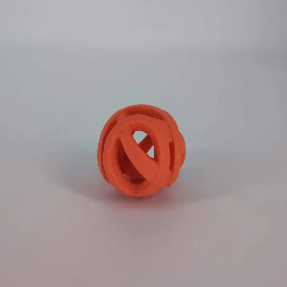 Chuckit! Orange Breathe Right Lightweight Air Fetch Ball Dog Puppy Toy - GUC